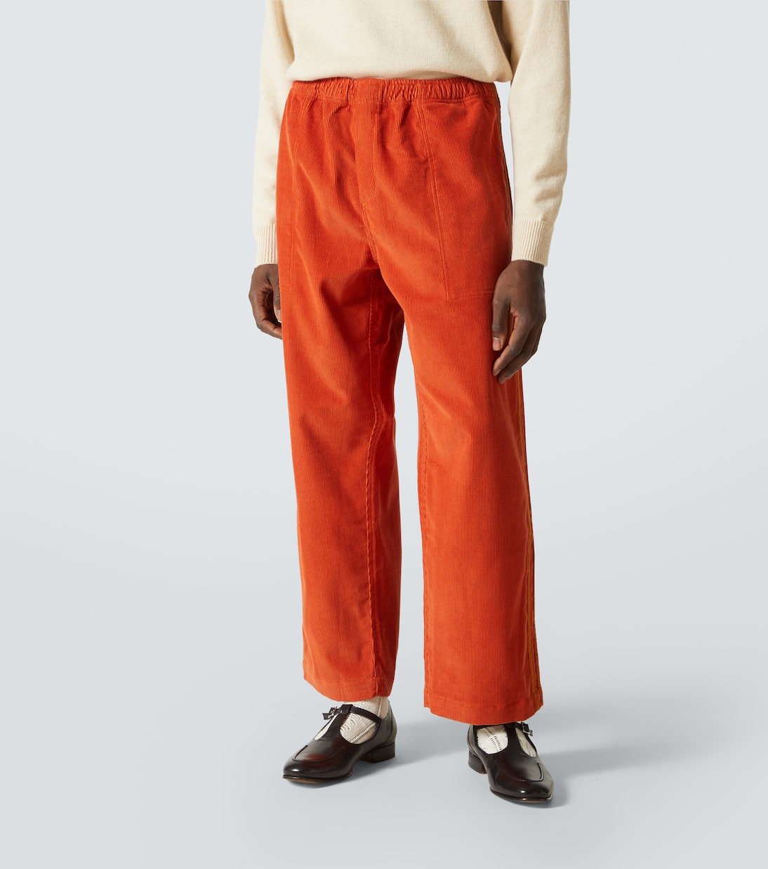 Pantalones rectos de pana de algodón | Bode