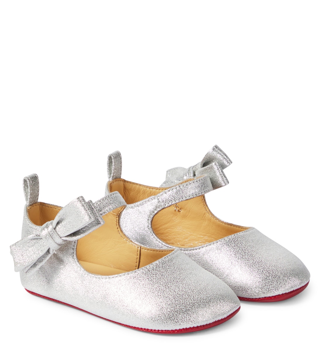 Lou Babe leather ballet flats | Christian Louboutin Kids