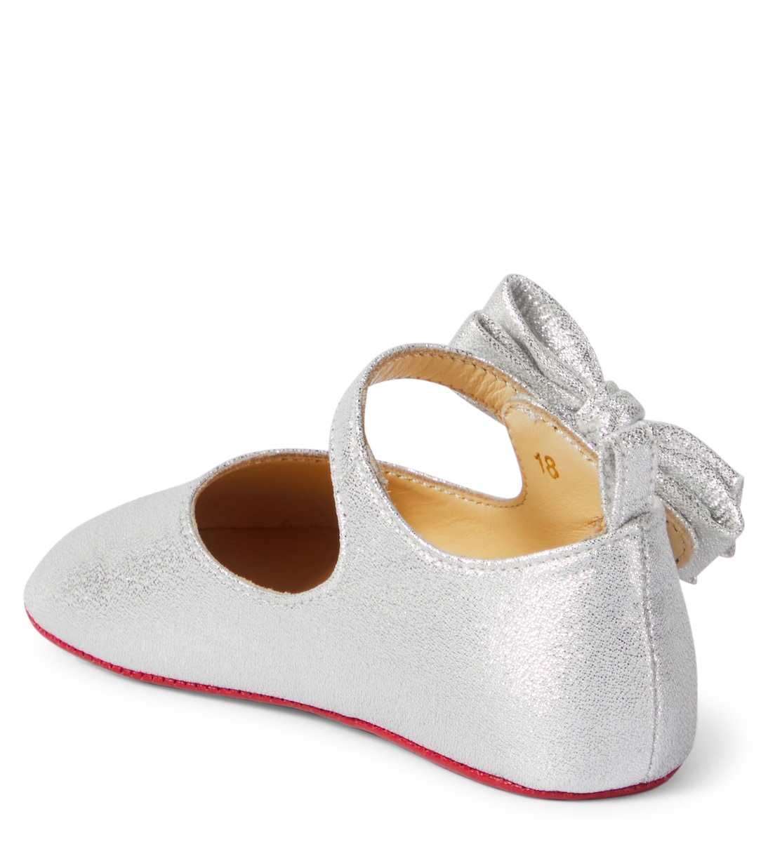 Lou Babe leather ballet flats | Christian Louboutin Kids