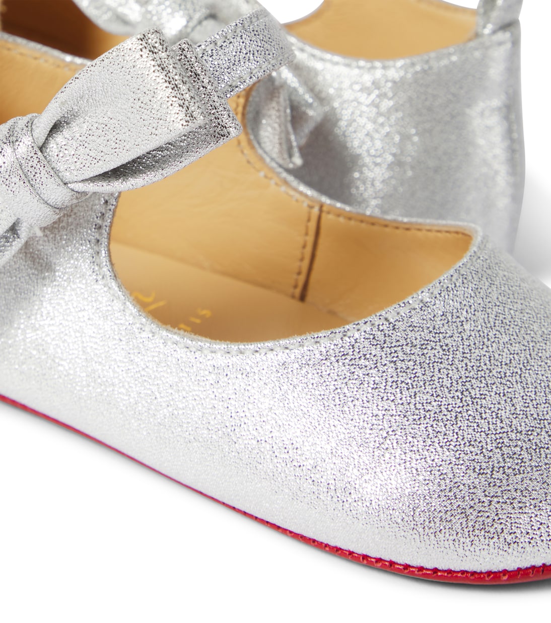 Lou Babe leather ballet flats | Christian Louboutin Kids