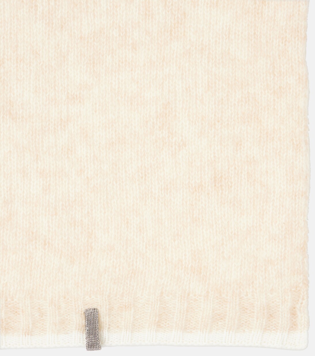 Bufanda de punto trenzado de mohair | Brunello Cucinelli