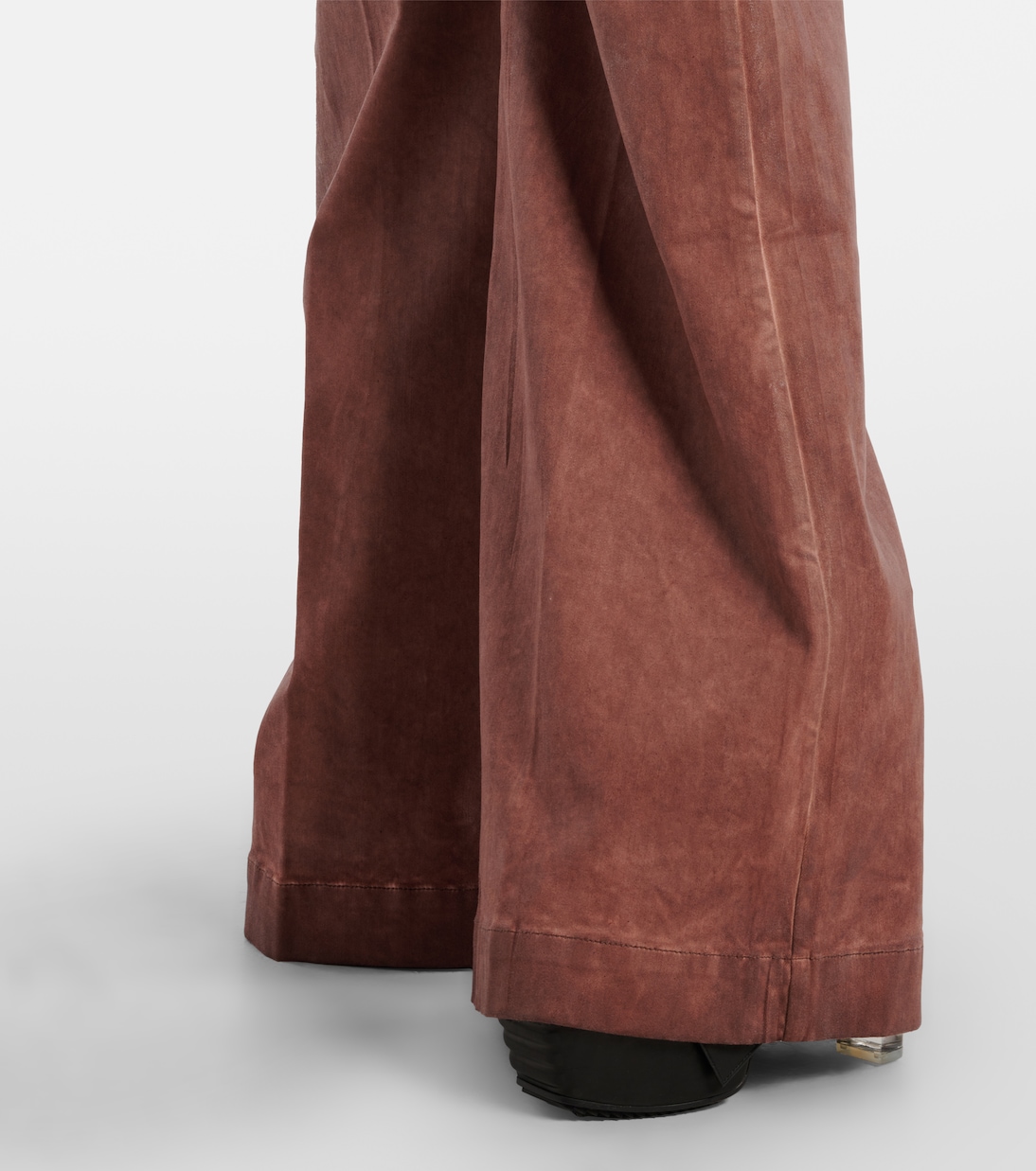 High-Rise Wide-Leg Jeans Dirt Cooper | Rick Owens