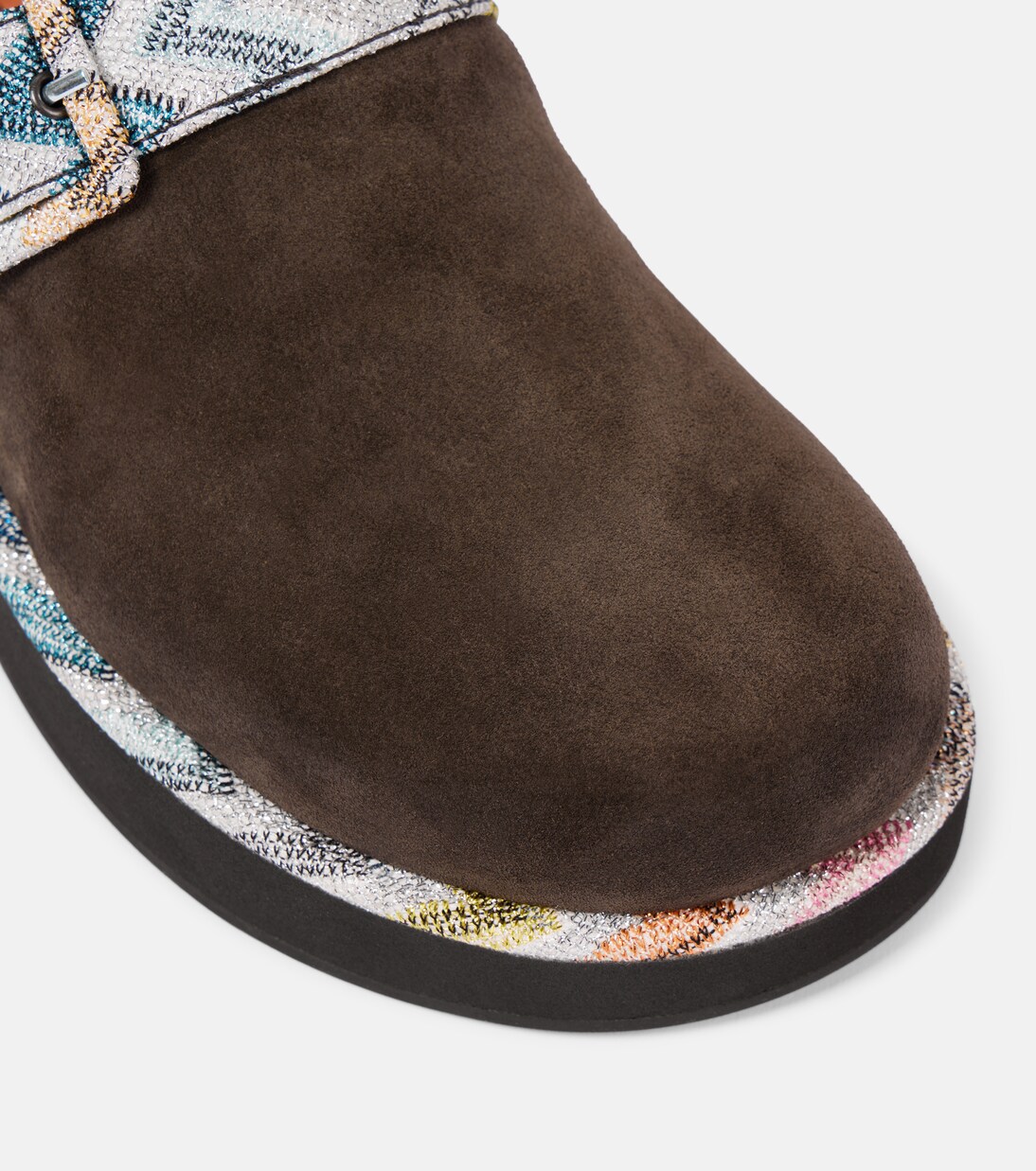 Zigzag suede clogs | Missoni