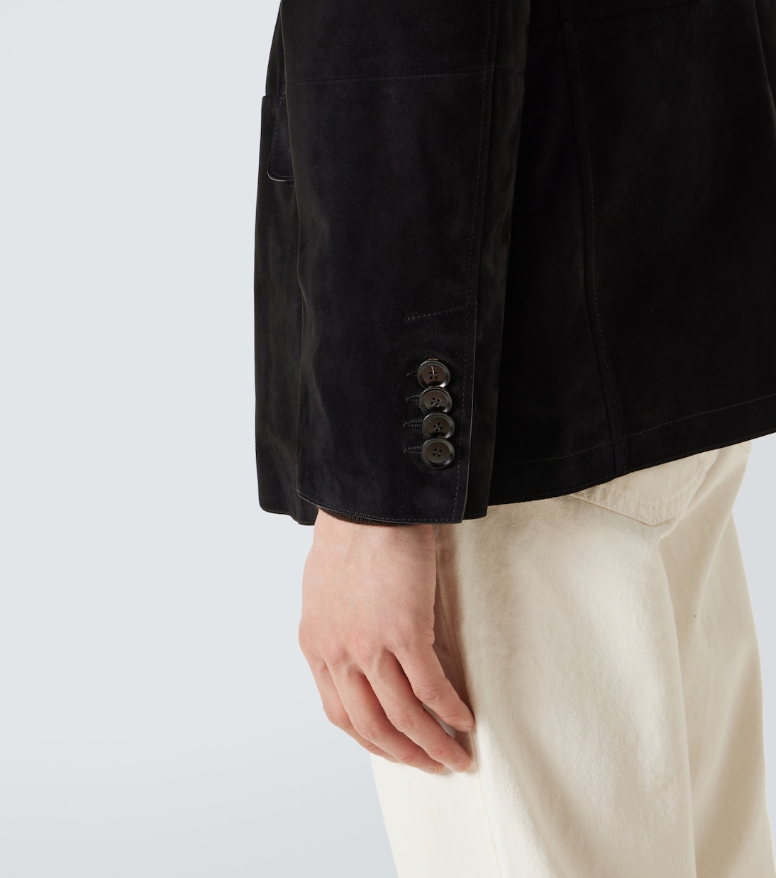 Monti single-breasted suede blazer | Brioni