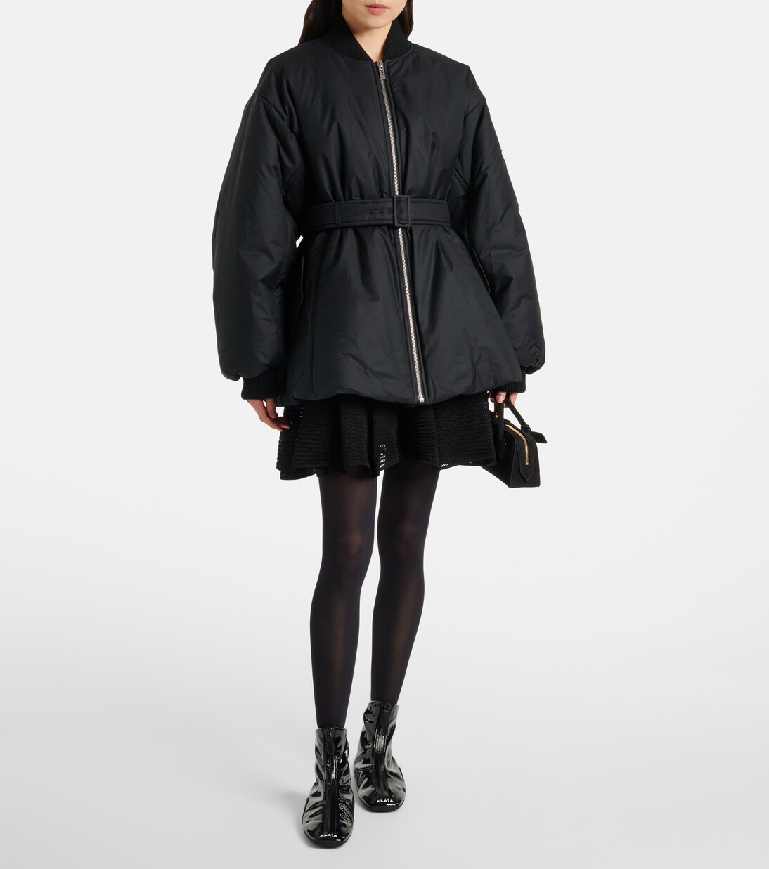 Ankle Boots Sneaker aus Lacklederimitat | Alaïa