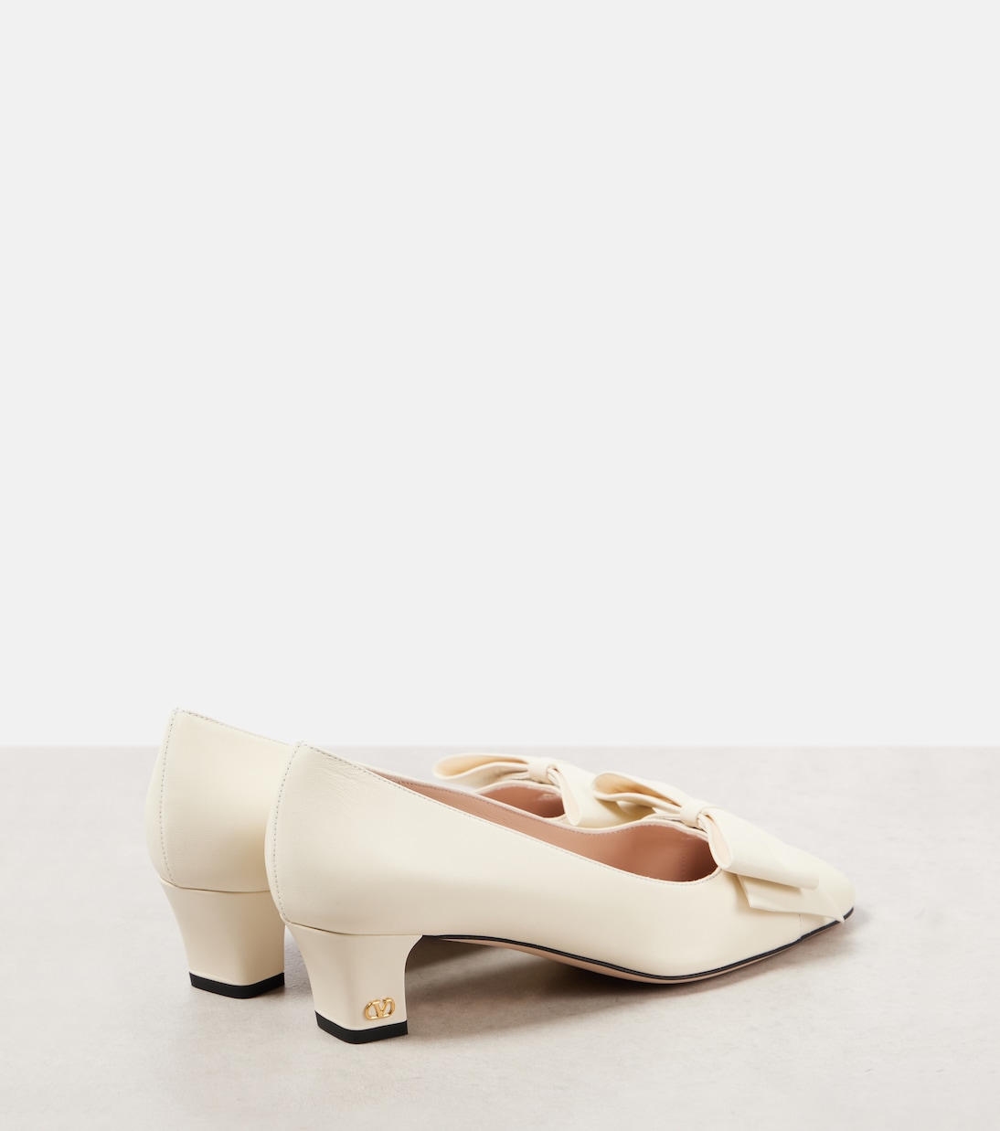 Escarpins de mariée Bowow 45 en cuir | Valentino Garavani