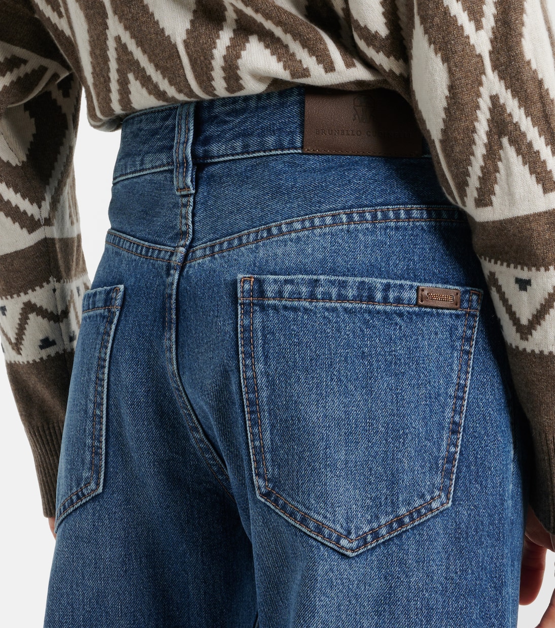 High-rise straight jeans | Brunello Cucinelli