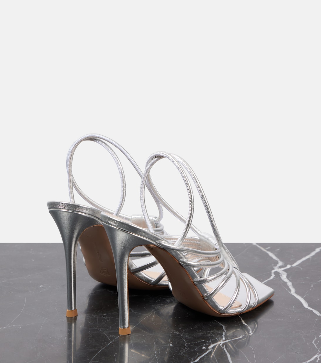 Sandalen Hellen 105 aus Metallic-Leder | Gianvito Rossi