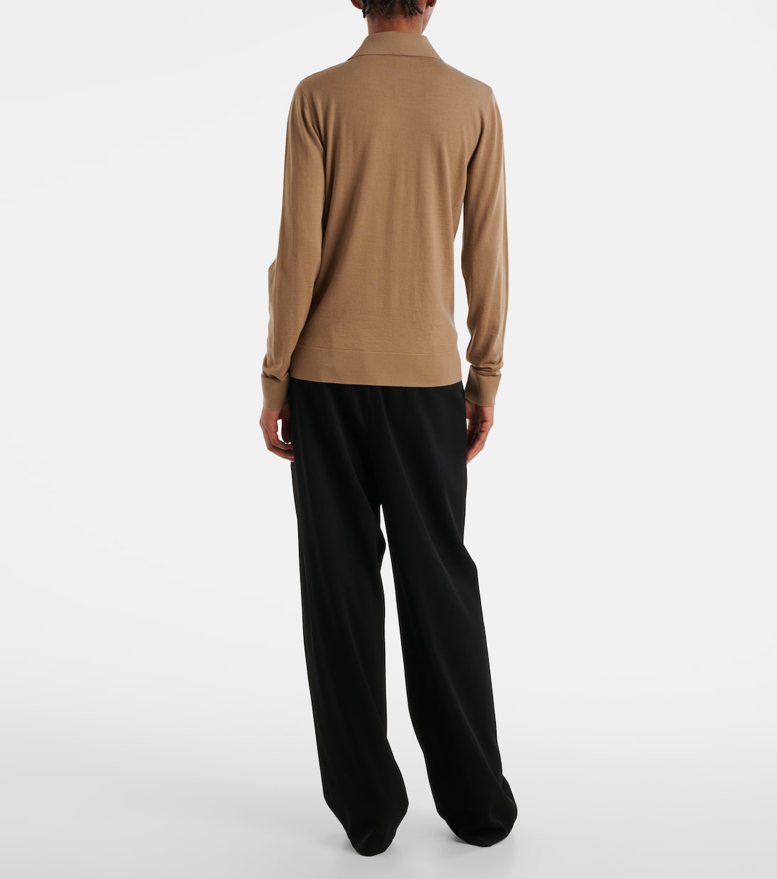 Ipanelli wool jersey polo sweater | The Row