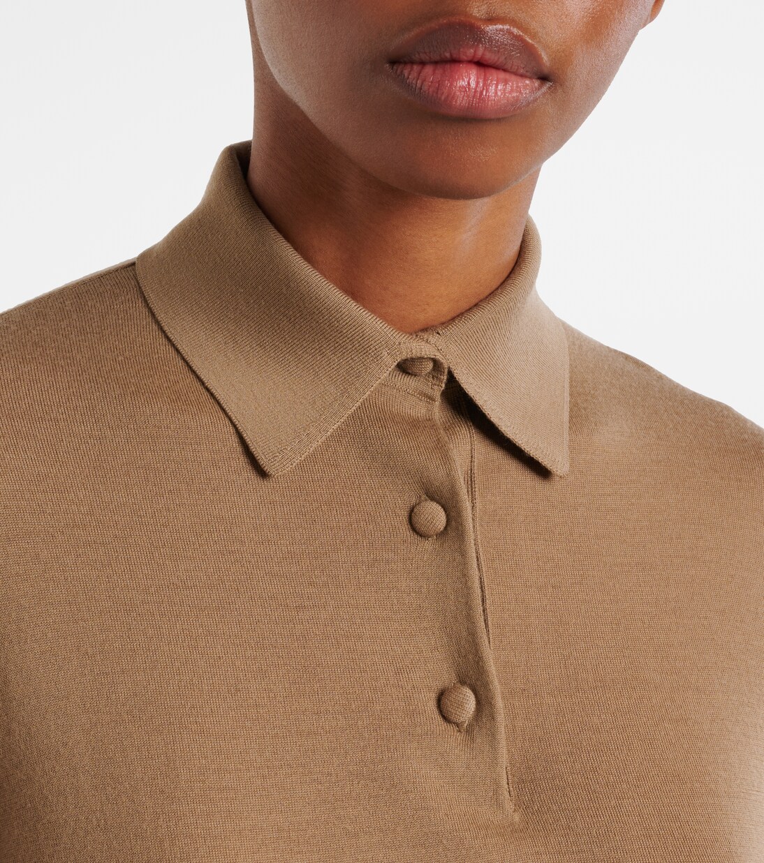 Ipanelli wool jersey polo sweater | The Row