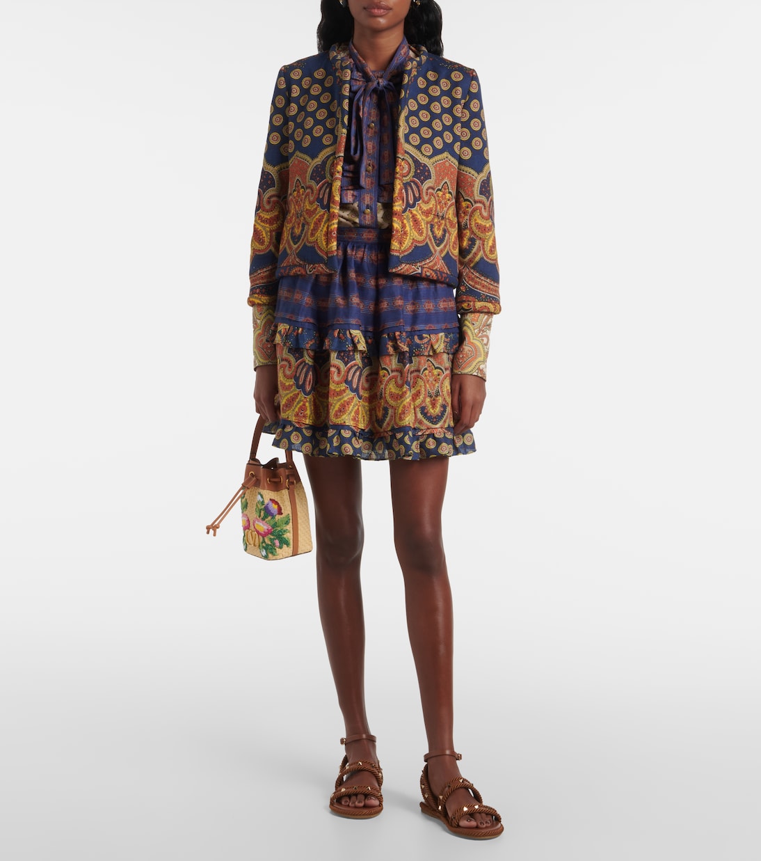 Sandalen Rockstud Torchon mit Leder | Valentino Garavani