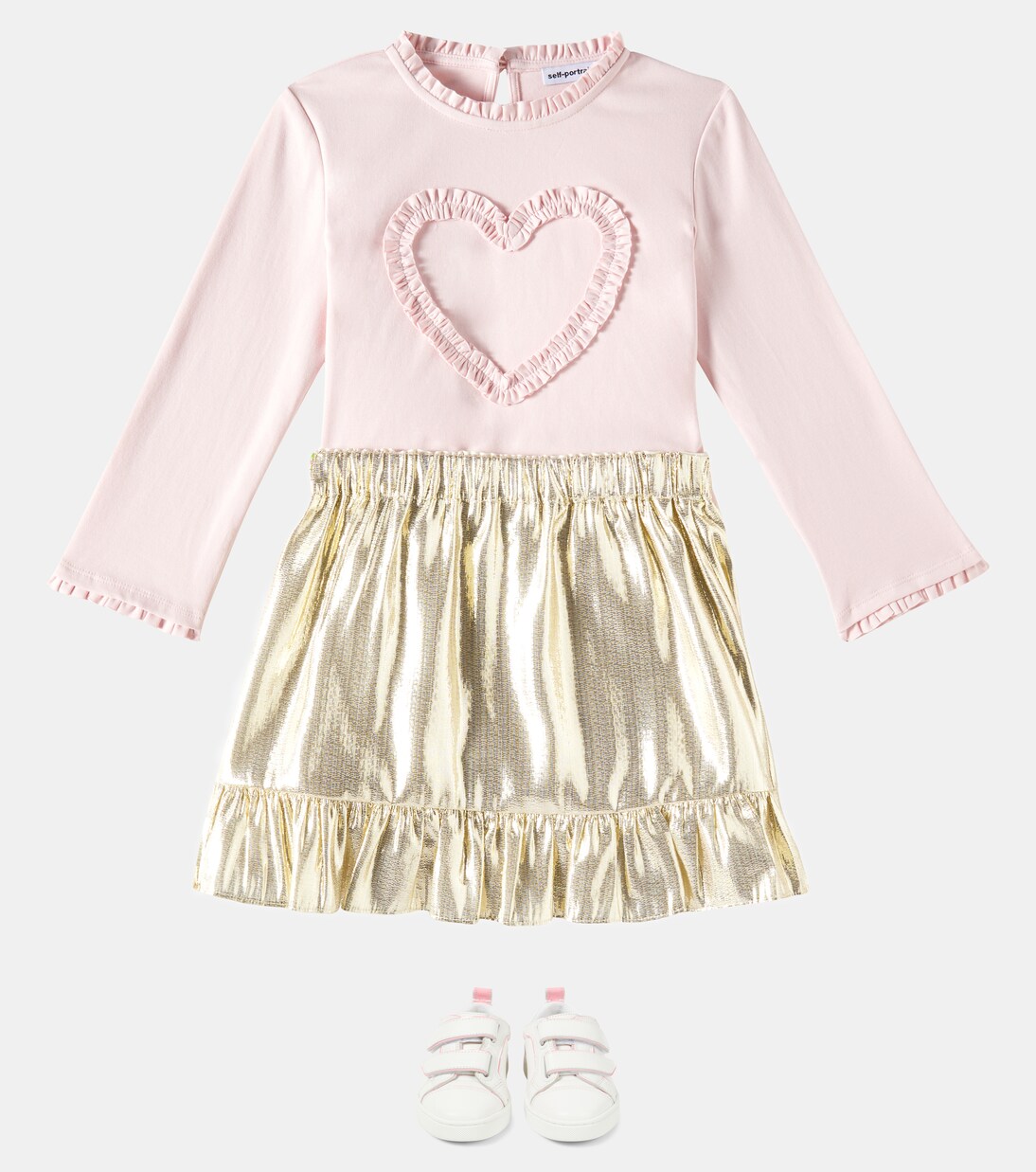 Fringed lamé skirt | Self-Portrait Kids