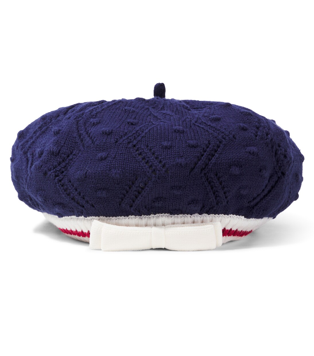 Knitted cotton-blend beret | Self-Portrait Kids