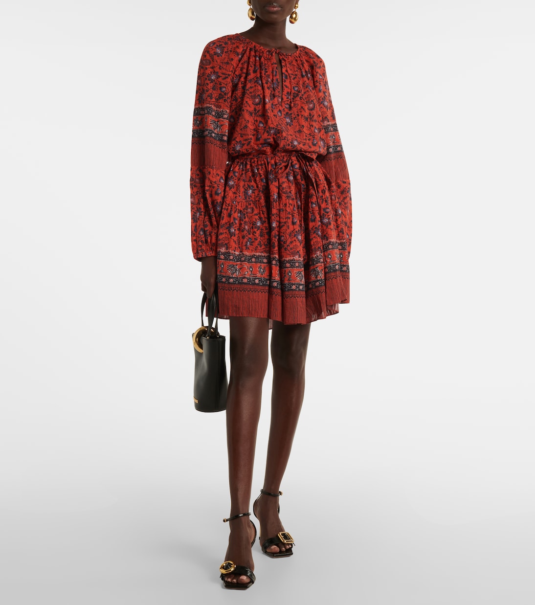 Robe Abri en coton mélangé à fleurs | Ulla Johnson