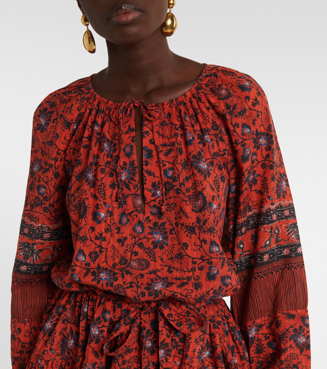 Robe Abri en coton mélangé à fleurs | Ulla Johnson