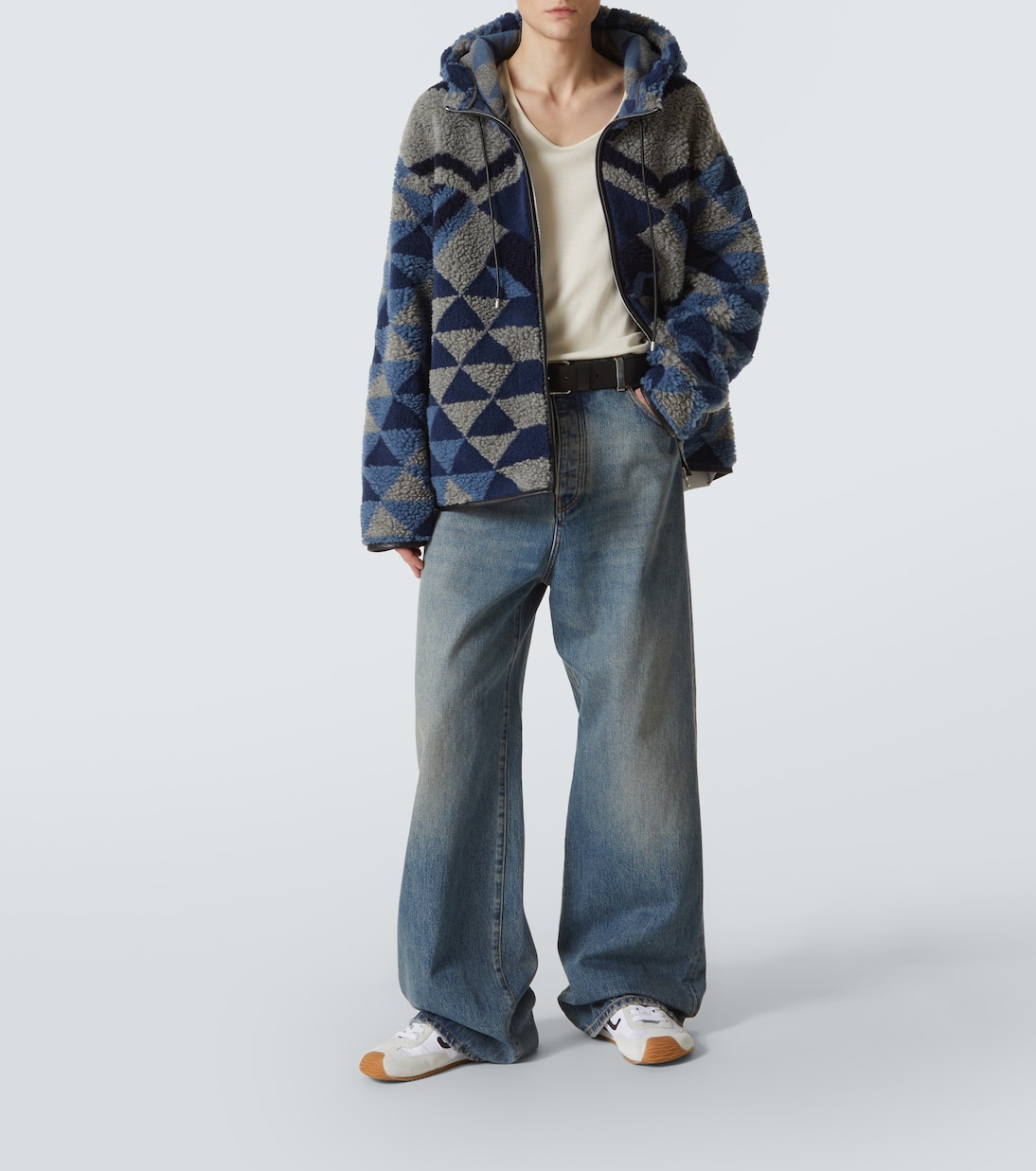 Ballet Runner 2.0 suede-trimmed sneakers | Loewe