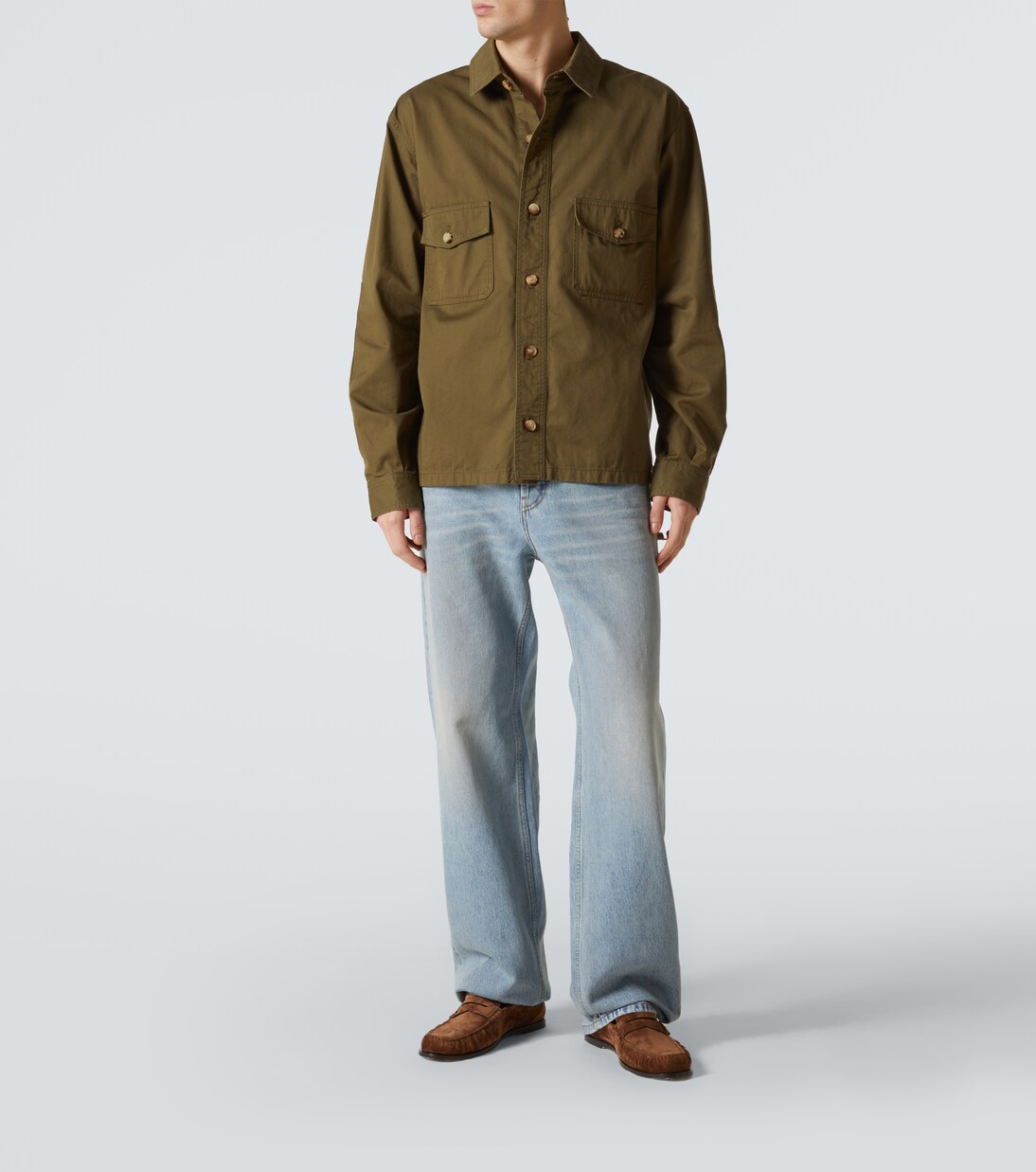 Laurent suede penny loafers | Saint Laurent