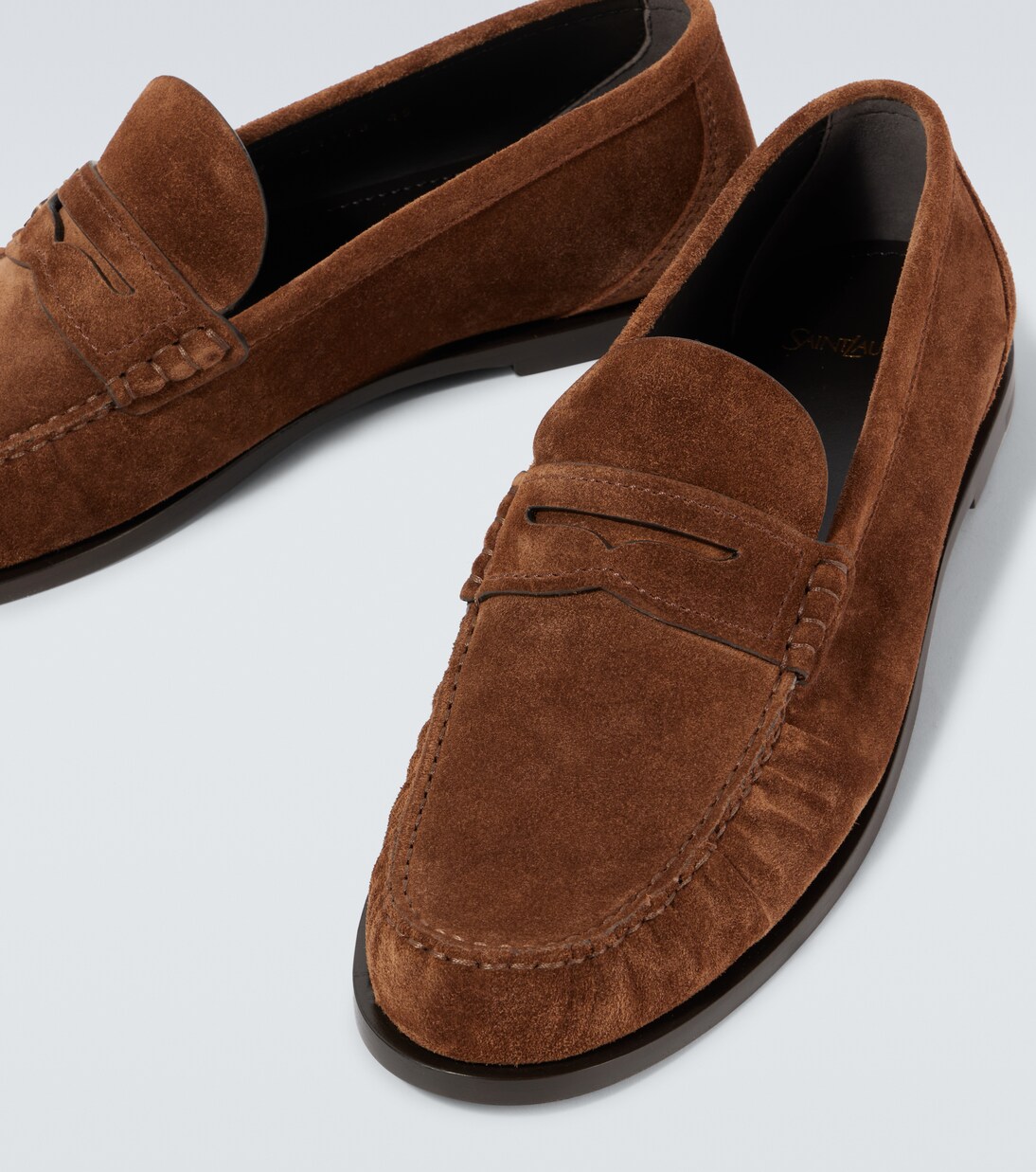 Laurent suede penny loafers | Saint Laurent