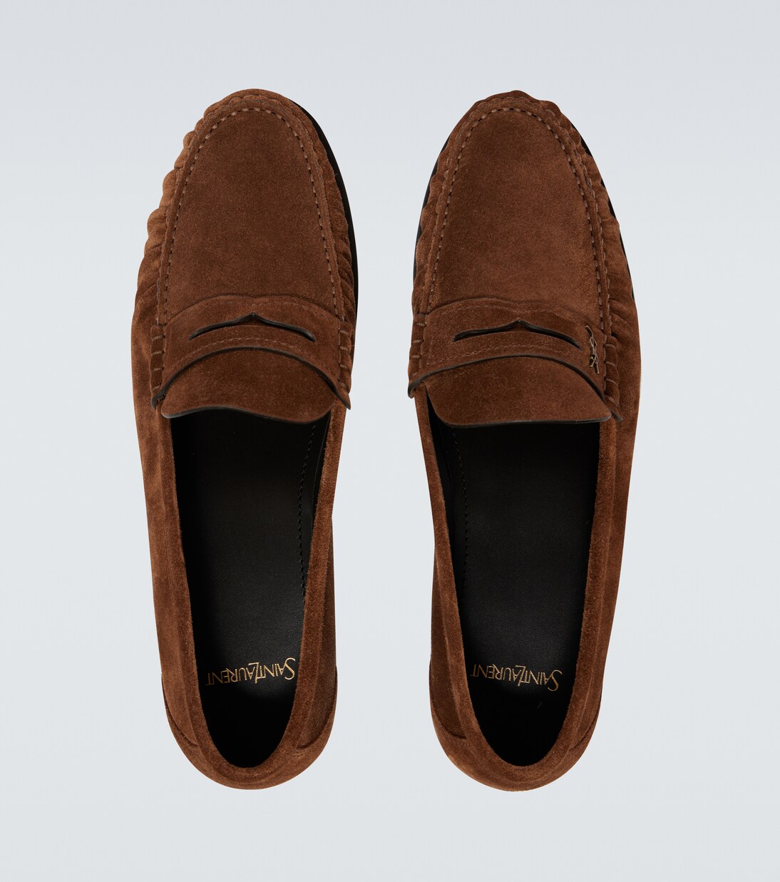 Laurent suede penny loafers | Saint Laurent