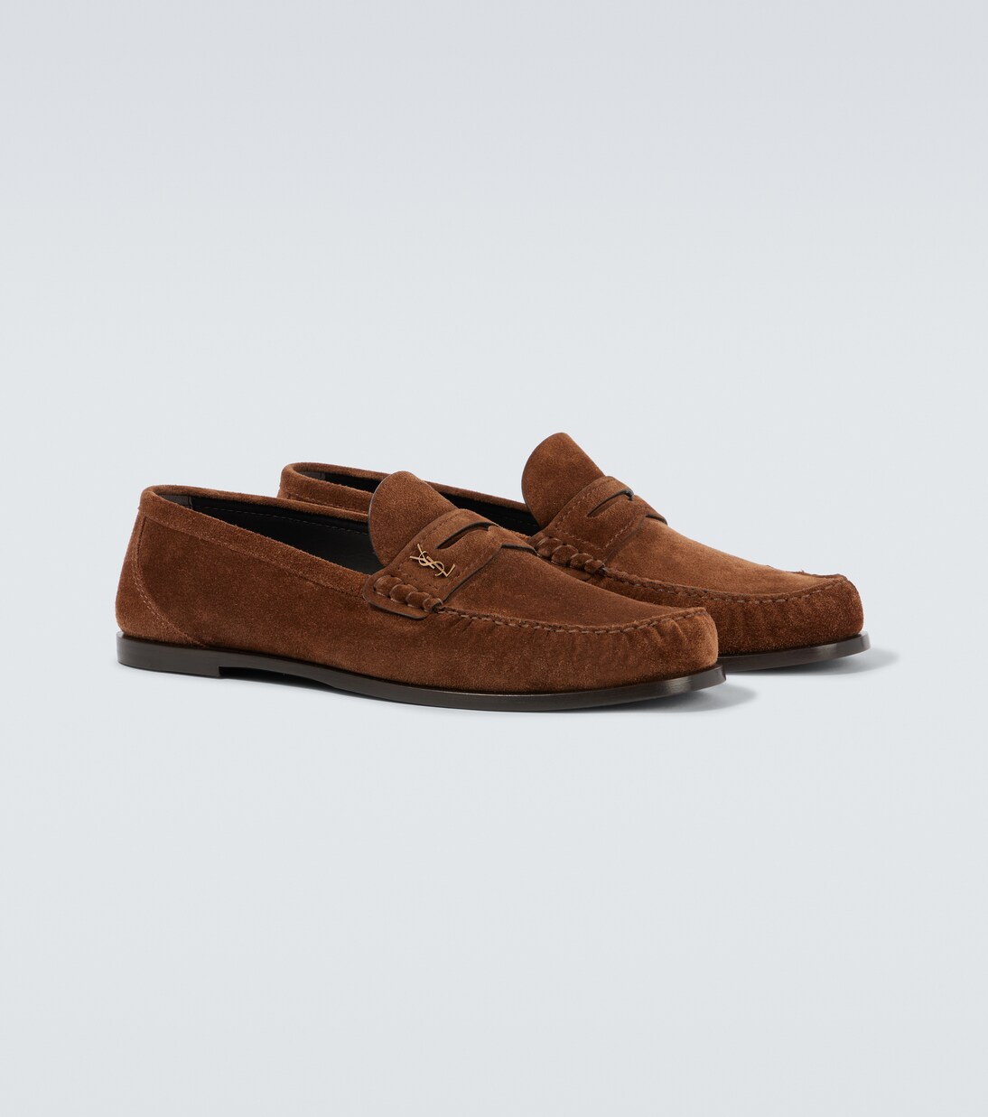 Laurent suede penny loafers | Saint Laurent