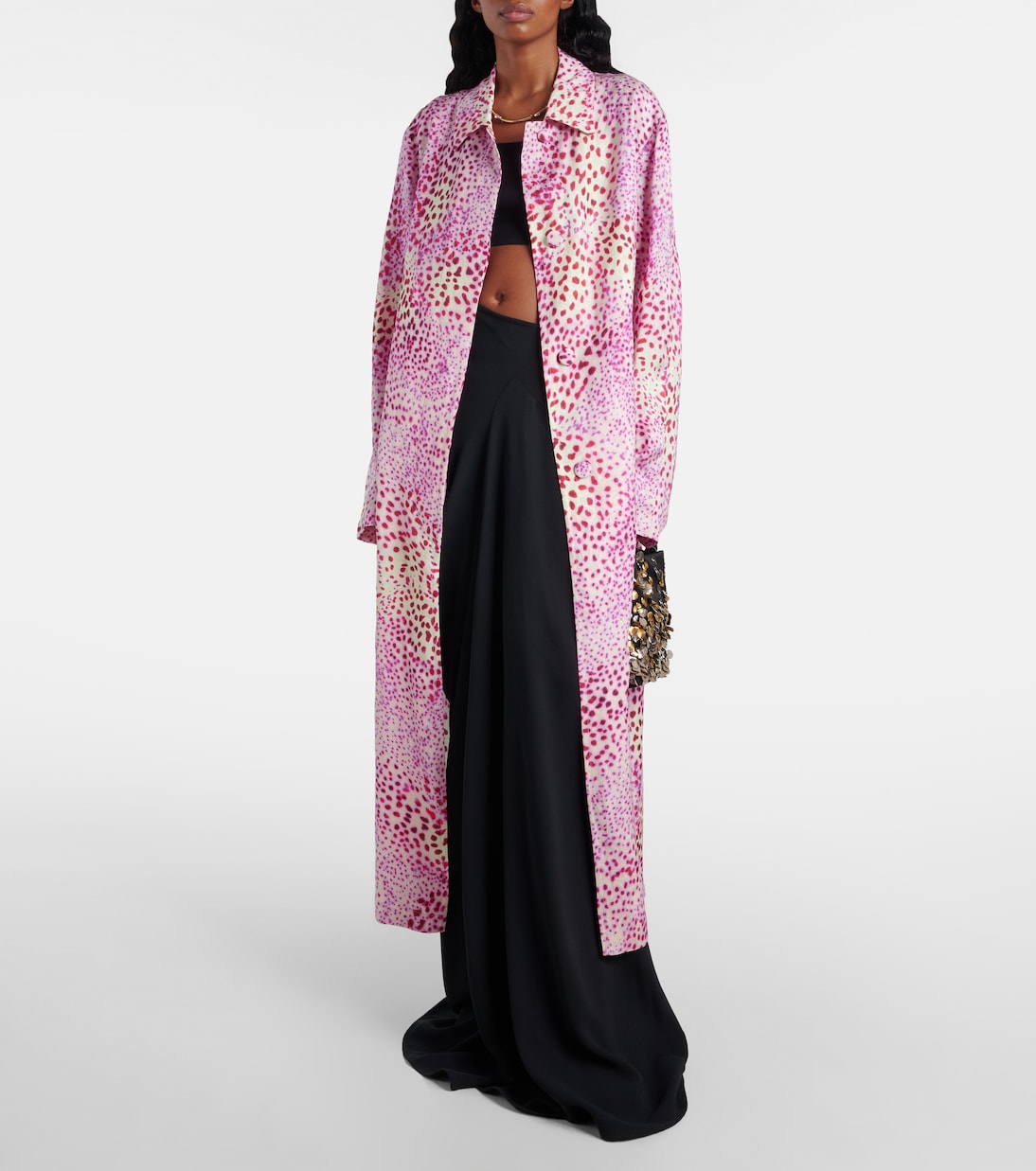 Printed jacquard coat | Dries Van Noten