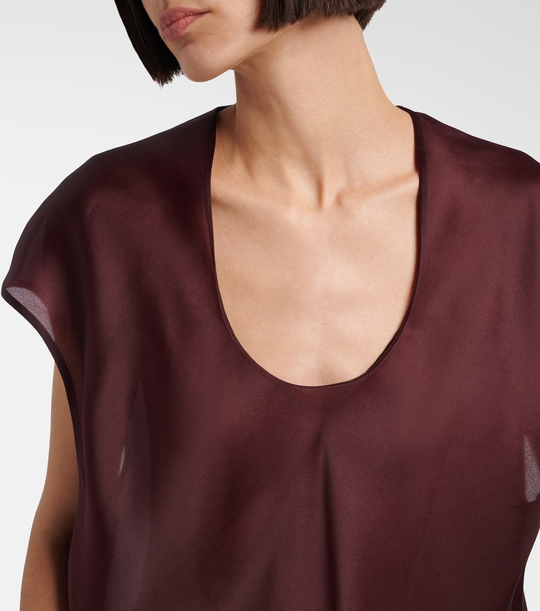 Robe longue Darby en soie | Khaite