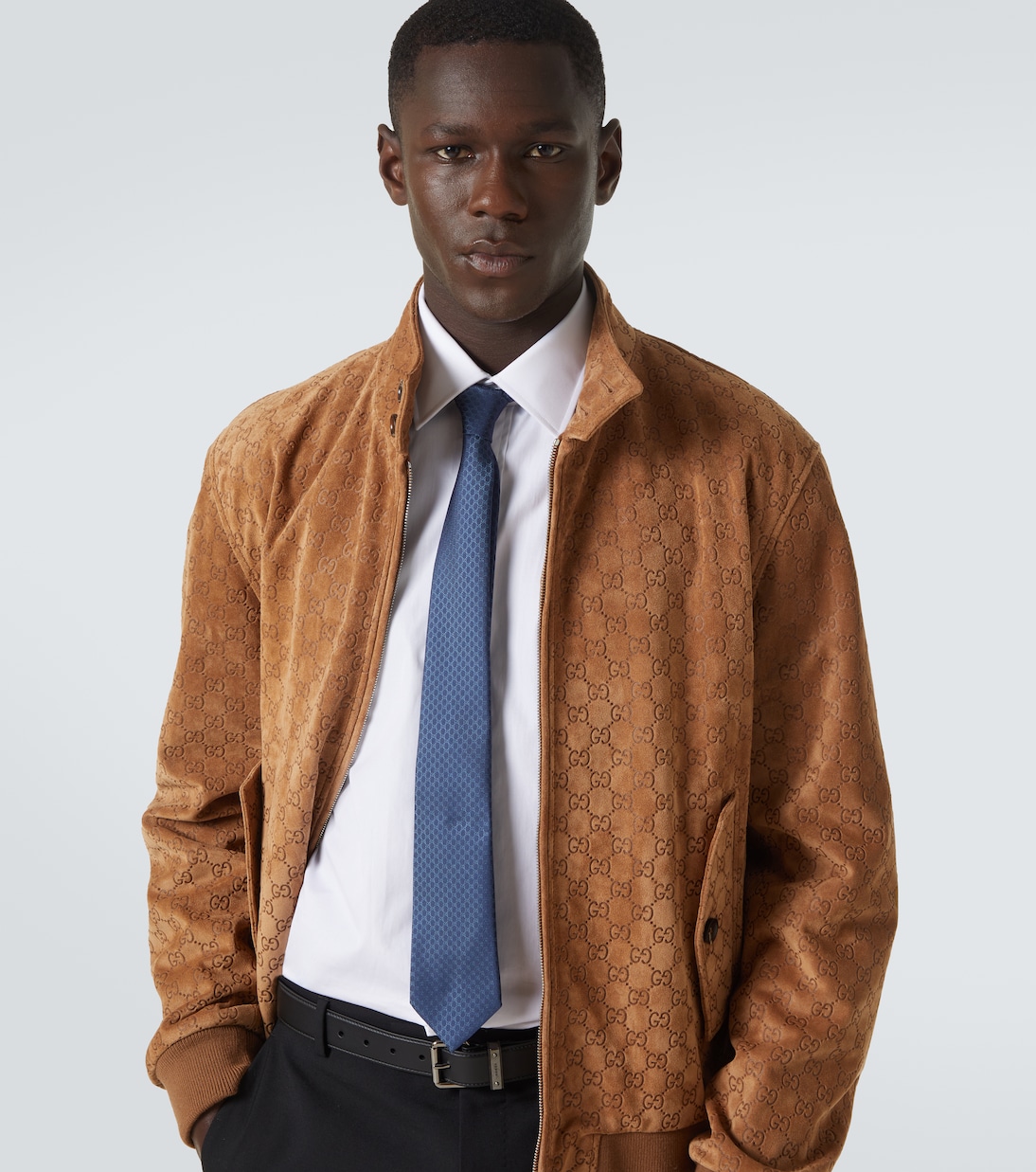 Corbata de seda con GG en jacquard | Gucci