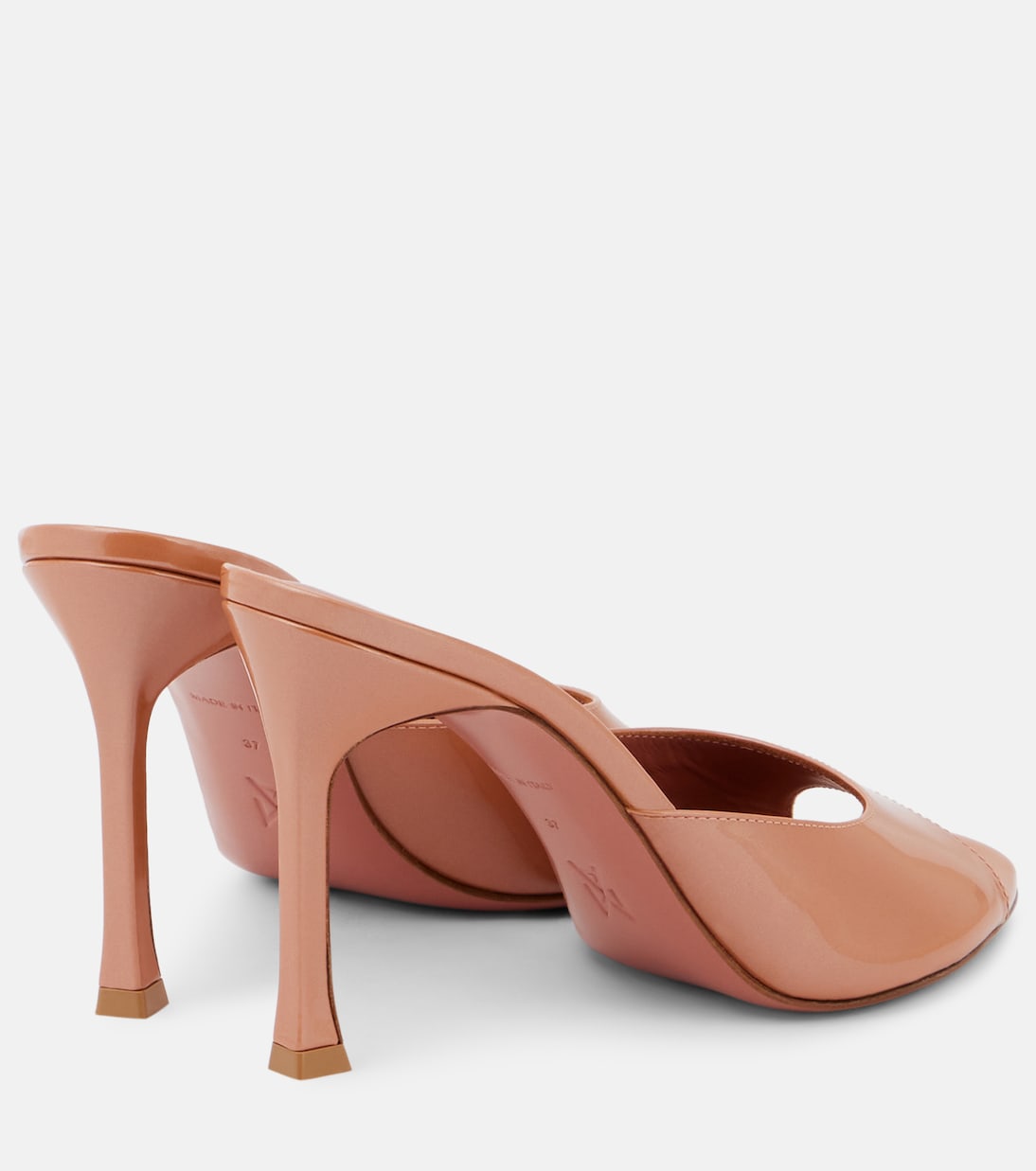 Pantoletten Alexa 95 aus Lackleder | Amina Muaddi