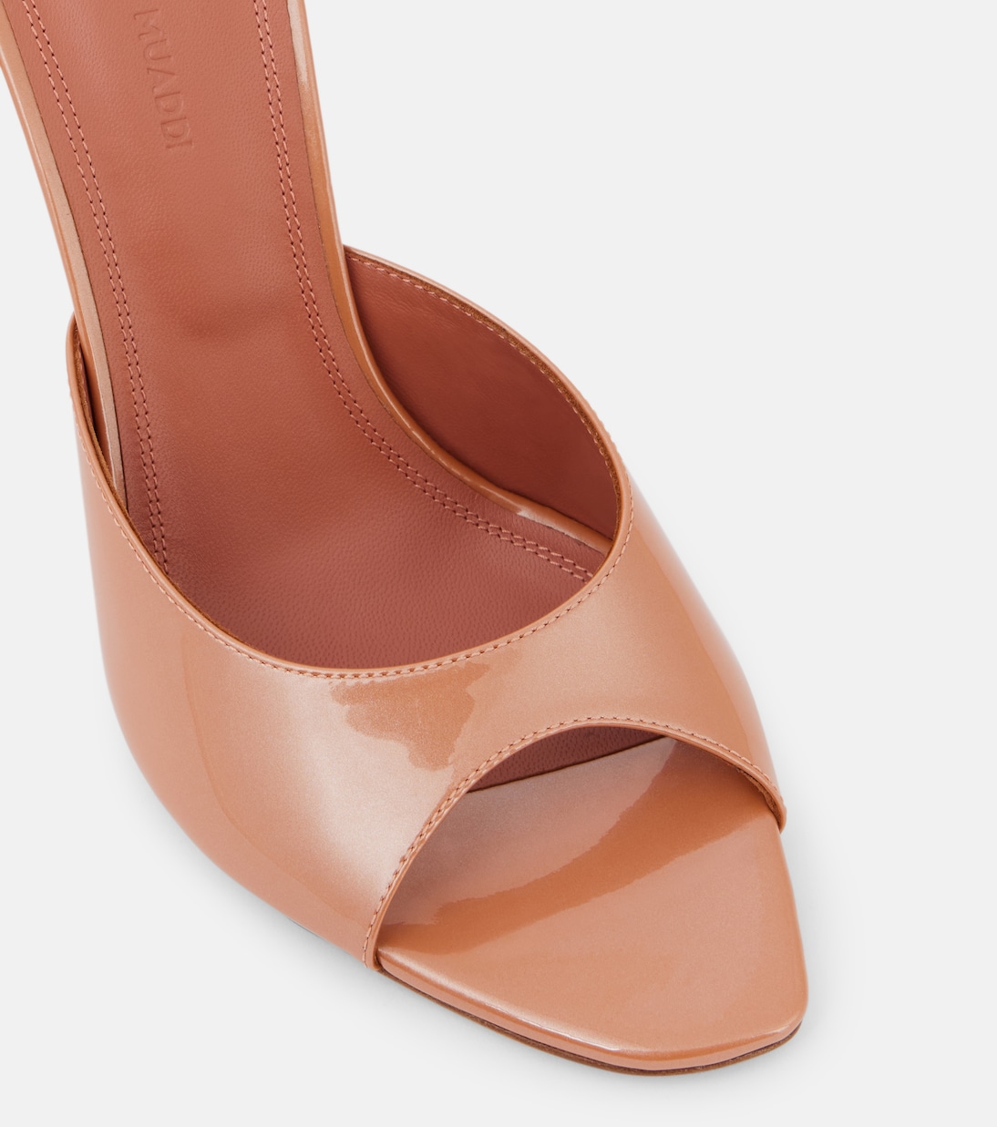 Pantoletten Alexa 95 aus Lackleder | Amina Muaddi