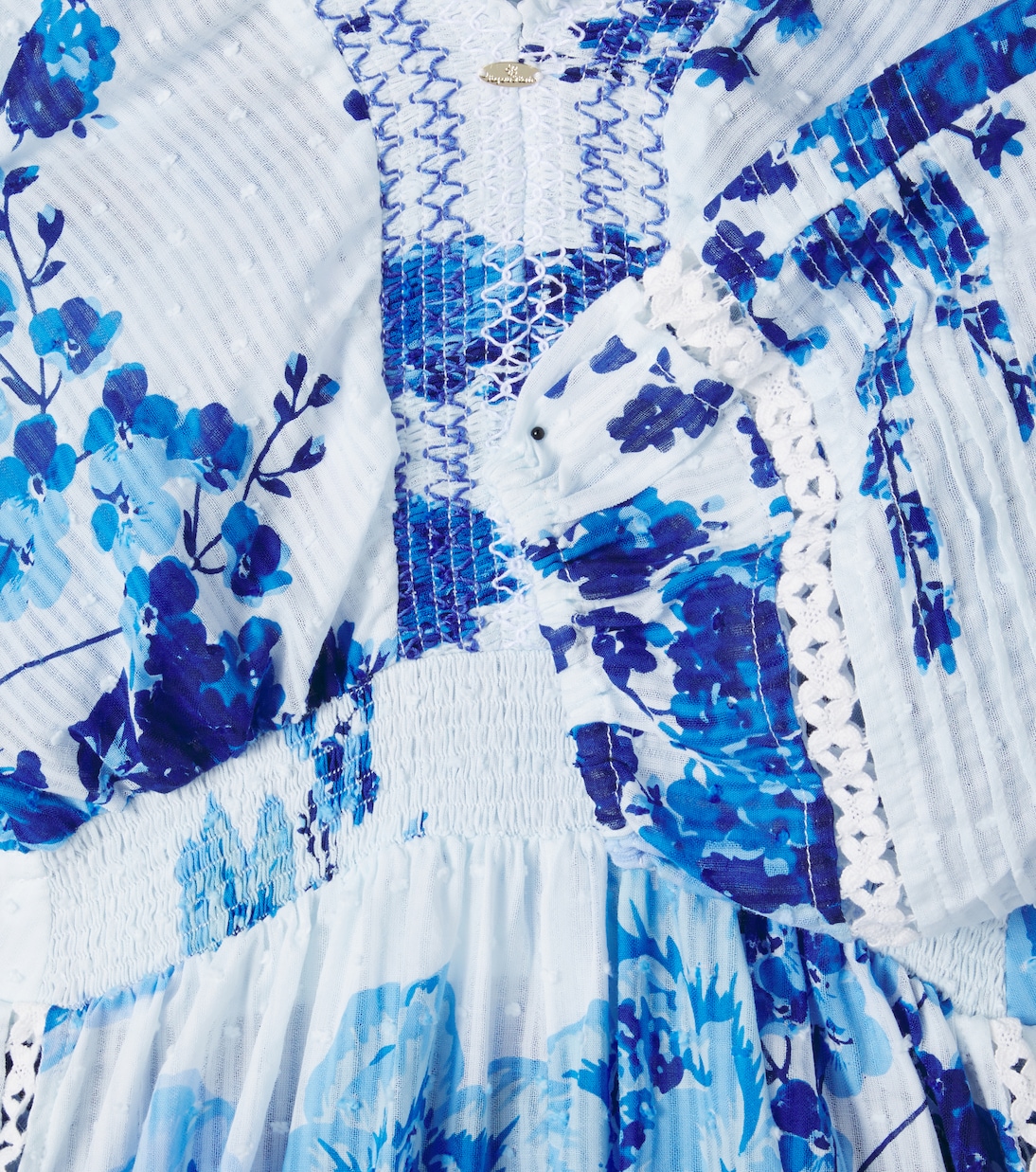 Floral cotton playsuit  | Poupette St Barth Kids