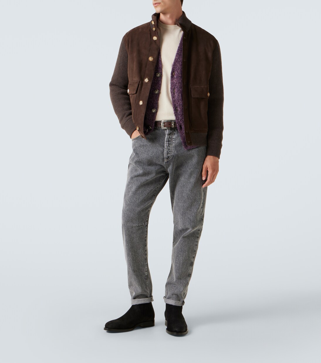 Chelsea Boots aus Veloursleder | Brunello Cucinelli