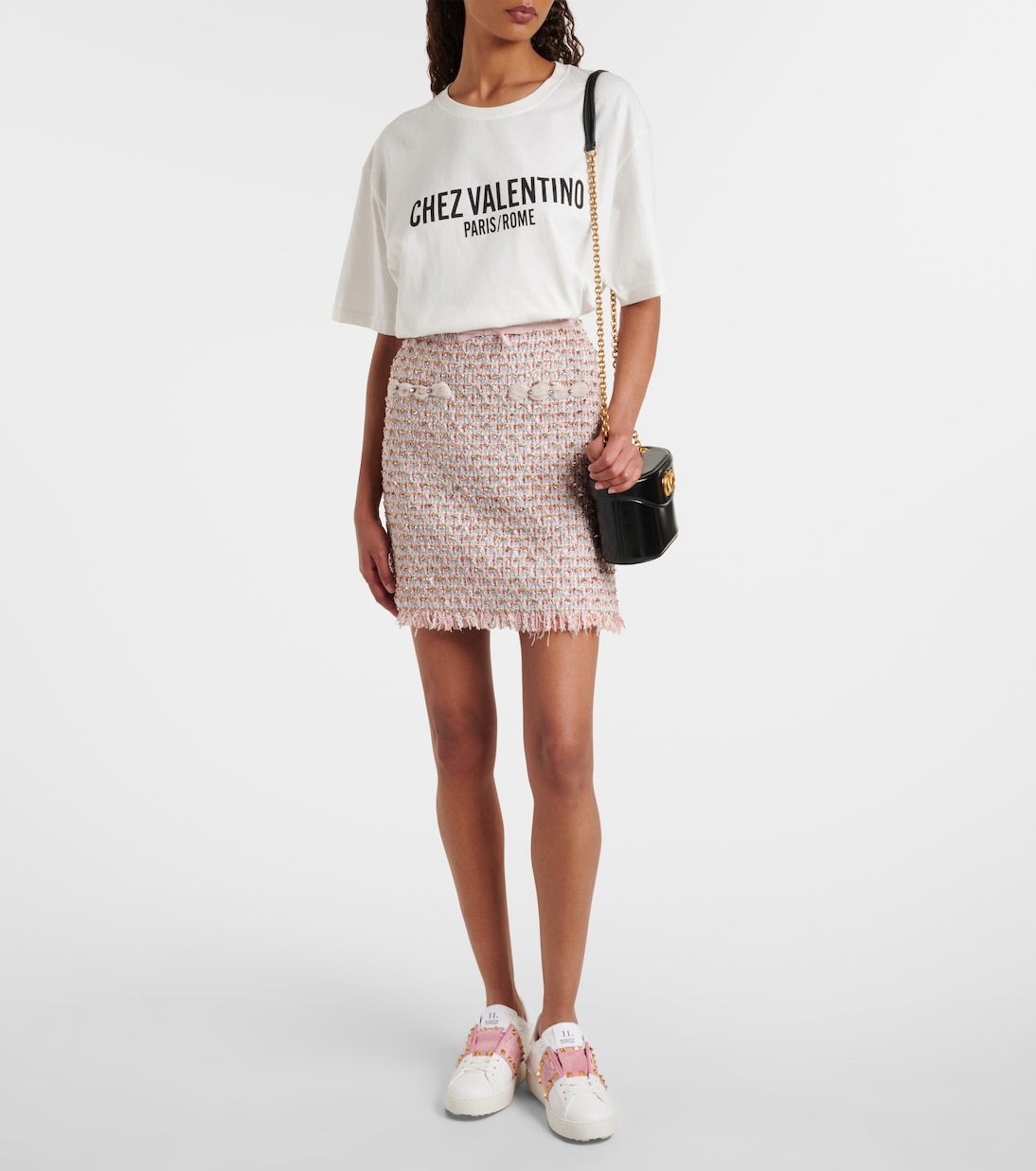 Sneakers Rockstud Untitled aus Leder | Valentino Garavani