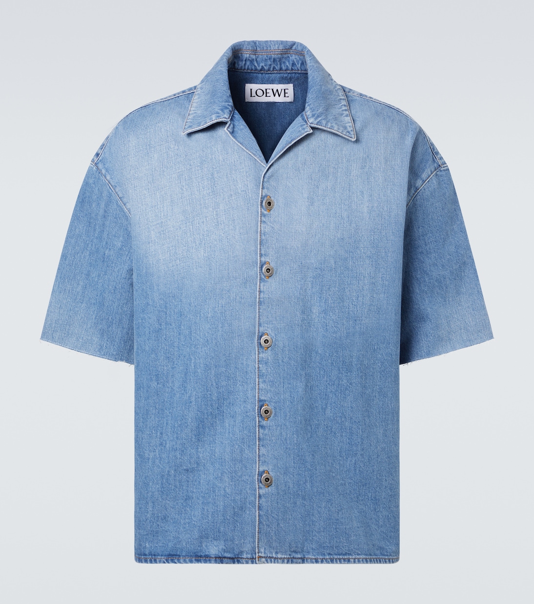 Camisa bowling de denim con anagrama | Loewe