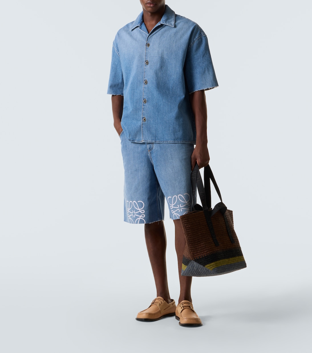 Camisa bowling de denim con anagrama | Loewe