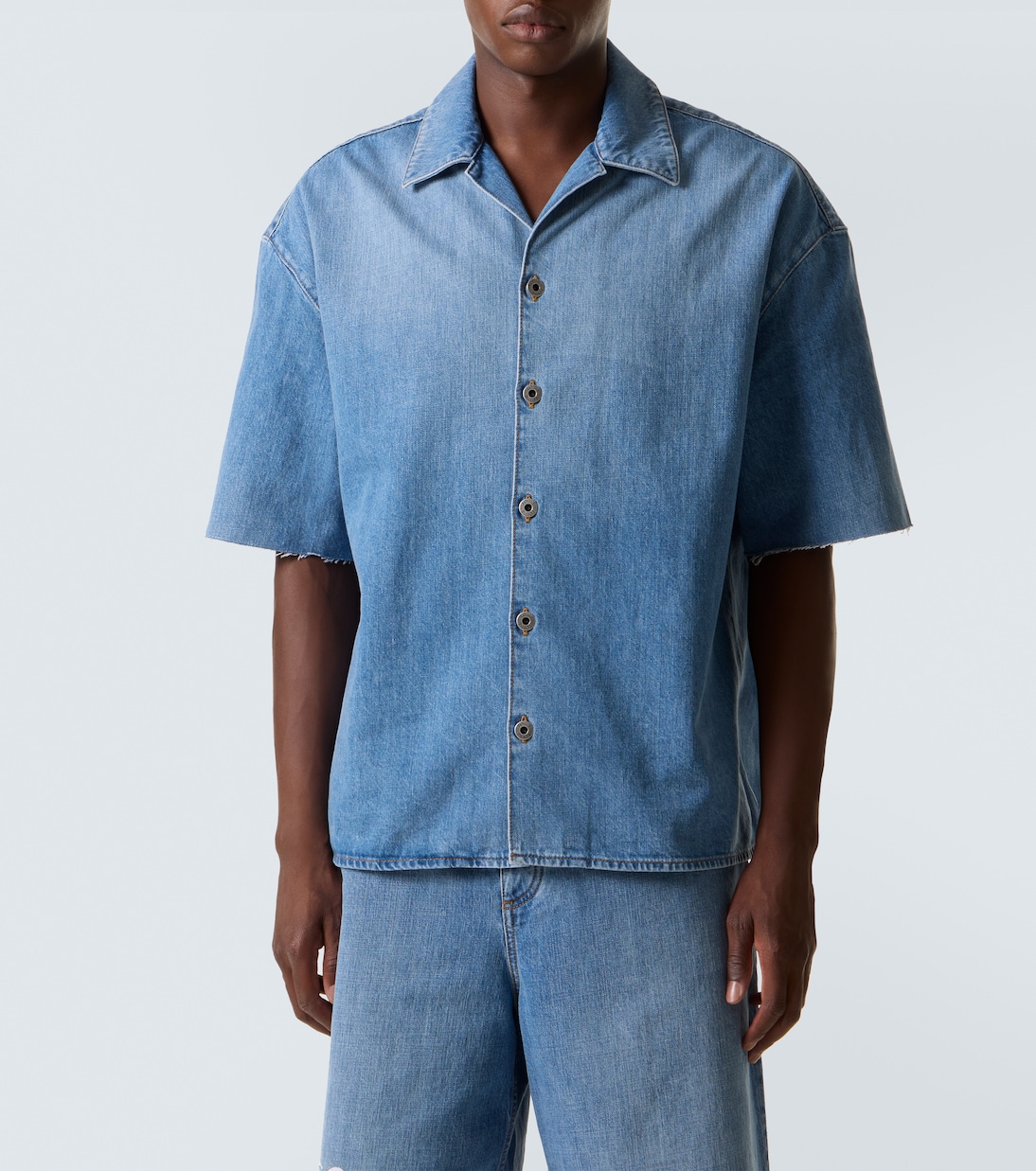 Camisa bowling de denim con anagrama | Loewe