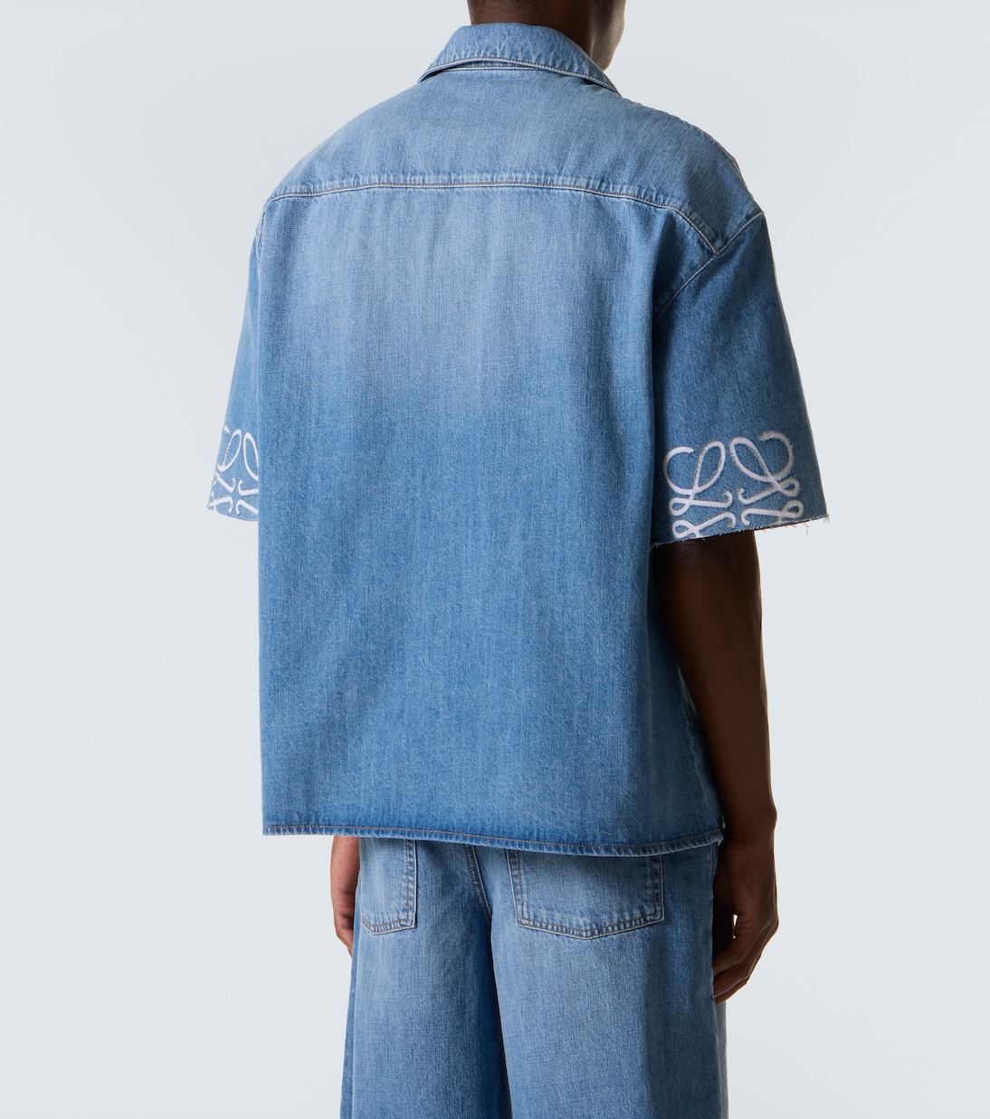 Camisa bowling de denim con anagrama | Loewe