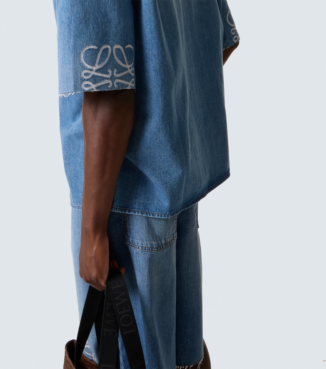 Camisa bowling de denim con anagrama | Loewe
