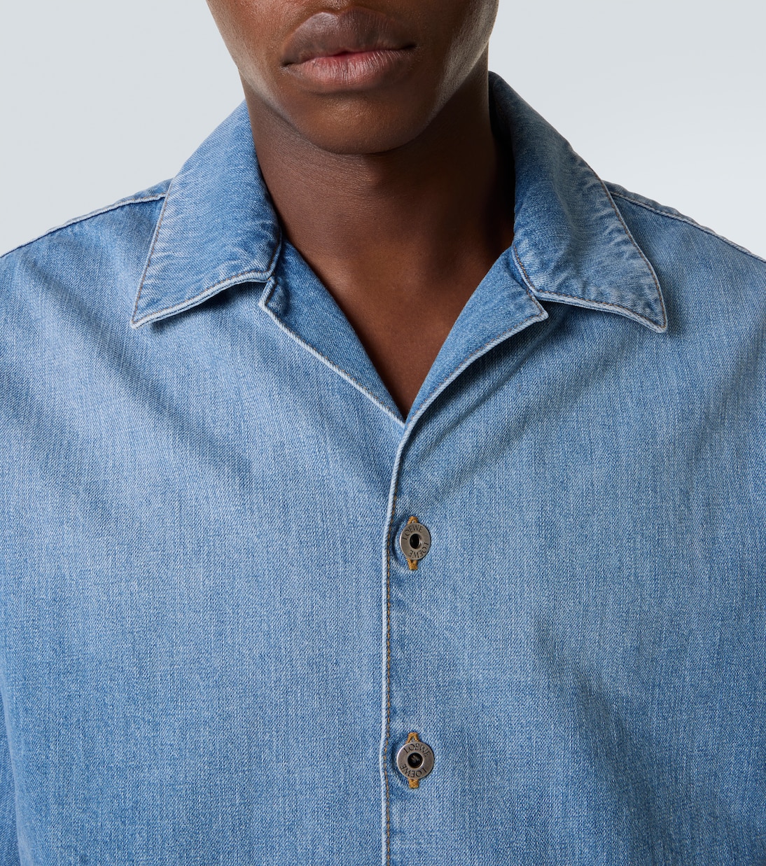 Camisa bowling de denim con anagrama | Loewe