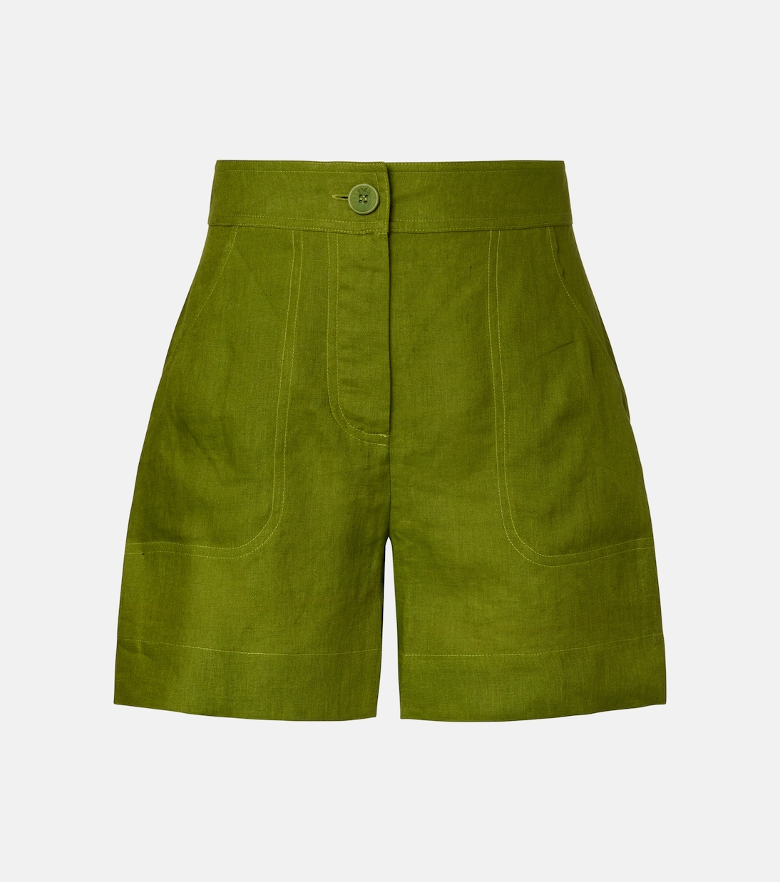 Correct high-rise linen shorts | Eres