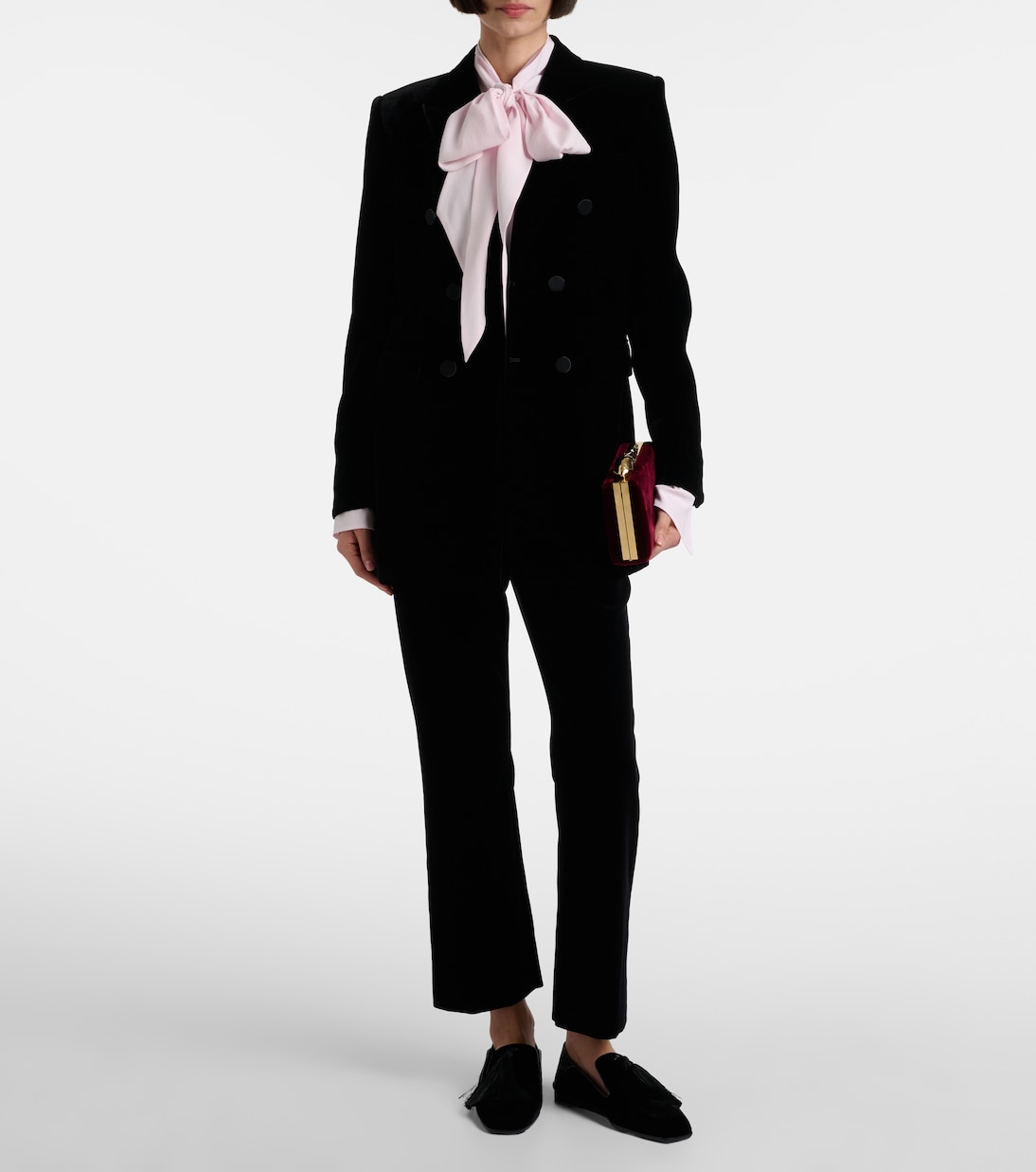 Bloom Mini velvet clutch | Erdem