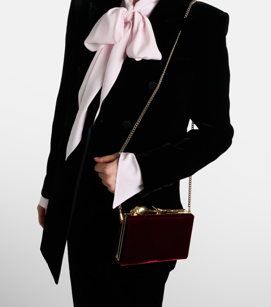 Bloom Mini velvet clutch | Erdem