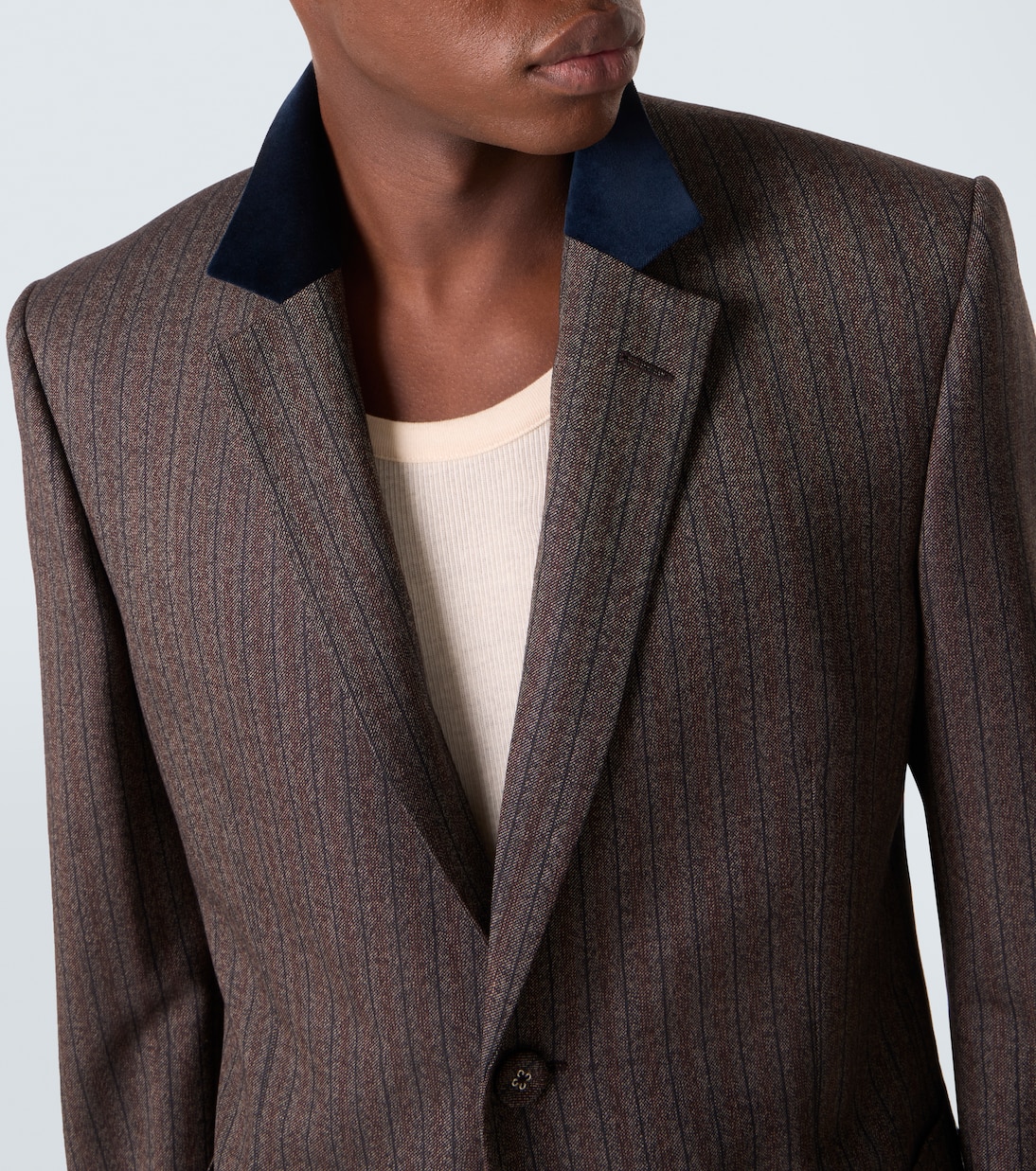 Alto pinstripe wool-blend blazer | Wales Bonner