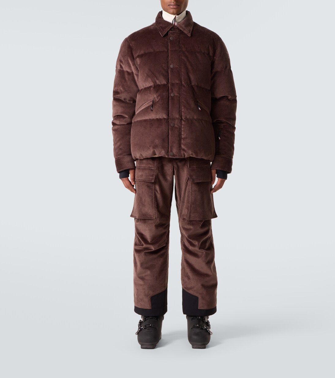 Cotton corduroy ski salopettes | Moncler Grenoble