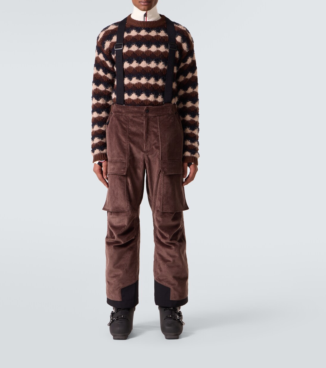 Cotton corduroy ski salopettes | Moncler Grenoble