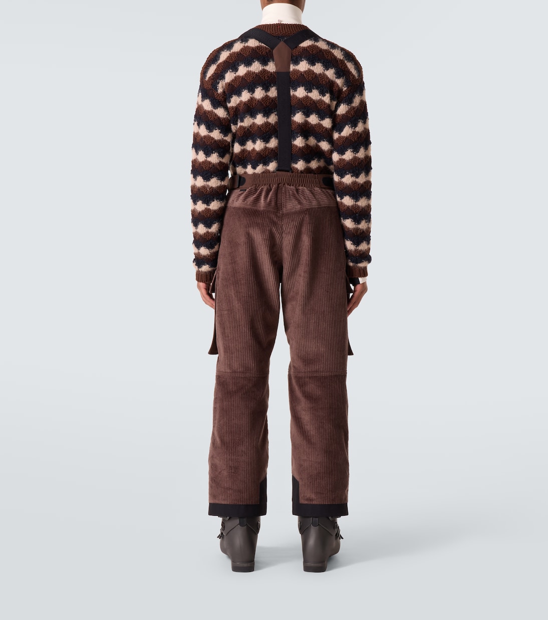 Cotton corduroy ski salopettes | Moncler Grenoble