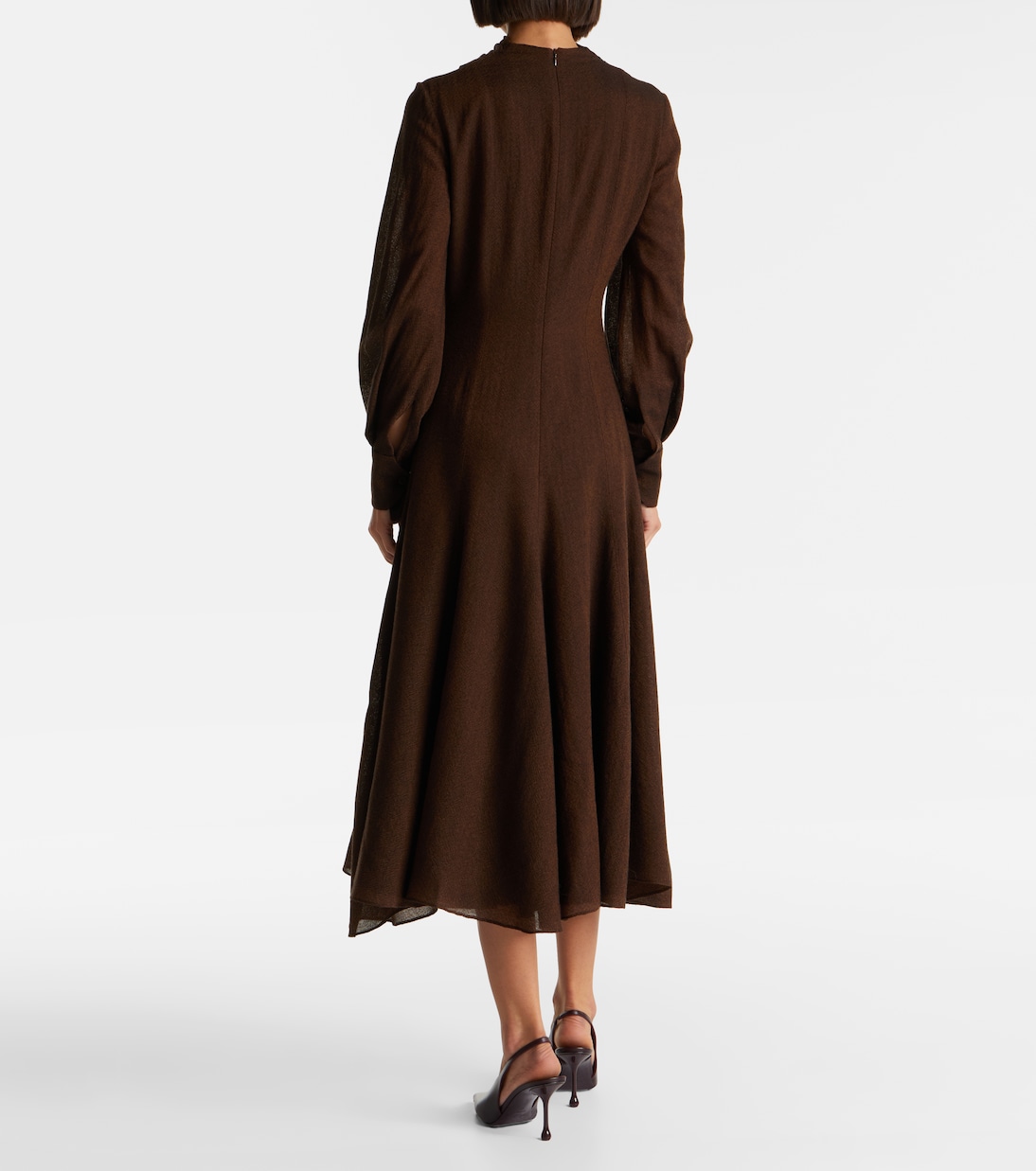 Midikleid Avara aus Woll-Twill | Emilia Wickstead