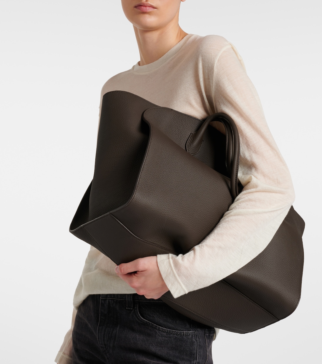 Tote Bag Marlo 17 aus Leder | The Row