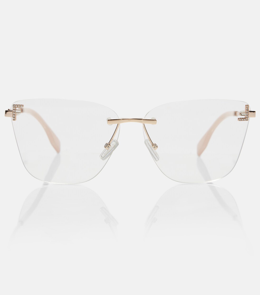 Fendi First Crystal cat-eye glasses | Fendi