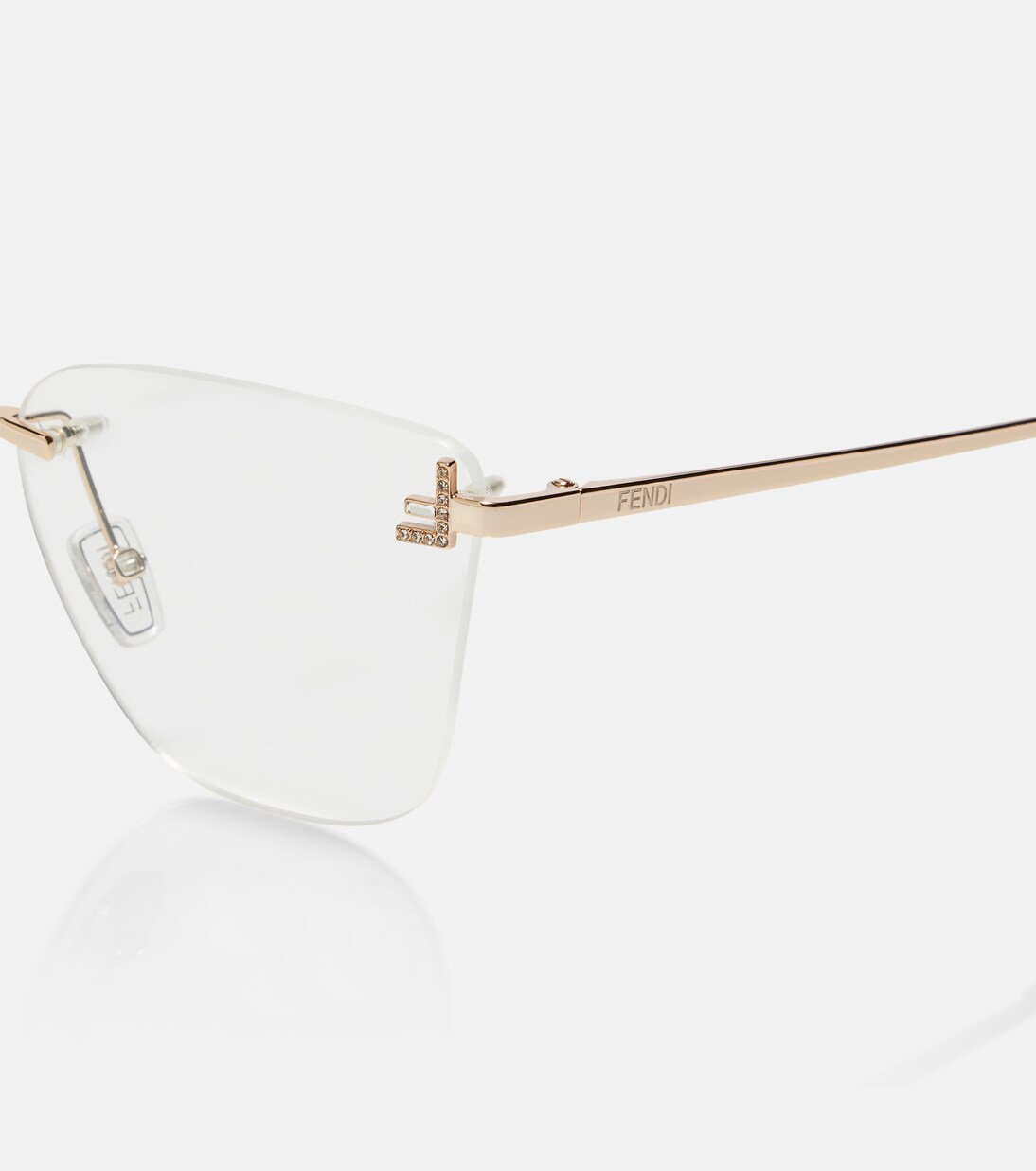 Fendi First Crystal cat-eye glasses | Fendi