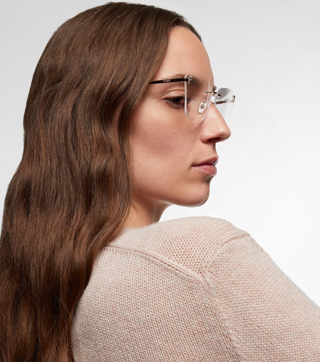 Fendi First Crystal cat-eye glasses | Fendi